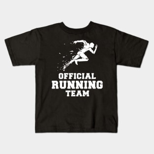 Run for the Chuckles - Official Running Team Tee: Sprinting with Laughter! Kids T-Shirt